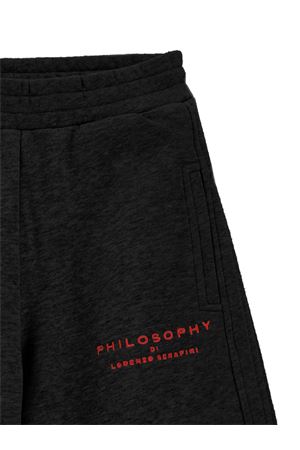 black cotton trousers PHILOSOPHY KIDS | I9F4016036P050